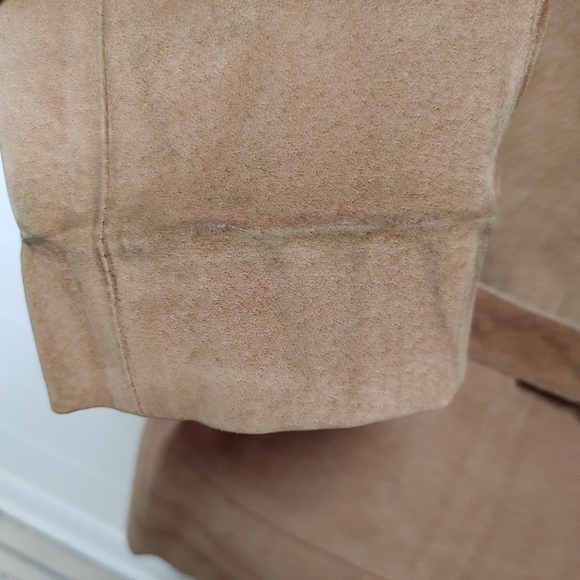 Vintage Lanvin suede leather belted jacket size M - Picture 7 of 16